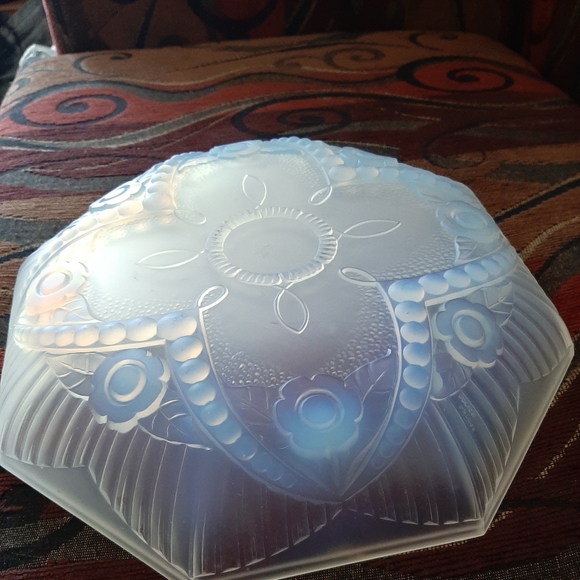 Julien France Art Deco Opalescent Glass Bowl - Picture 5 of 6